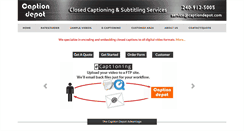 Desktop Screenshot of captiondepot.com